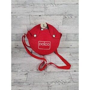 Vintage Palco Aluminum Canteen w/ Canvas Cover 7.5" Military Scouts Camp USA 2qt